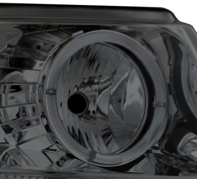 Jeep Grand Cherokee 1999-2004 Smoked Dual Halo Projector Headlights with LED