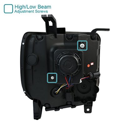 GMC Sierra 1500 2014-2015 LED Tube DRL Projector Headlights