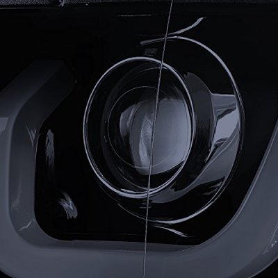 Chevy Silverado 2014-2015 Smoked DRL Projector Headlights LED Signal