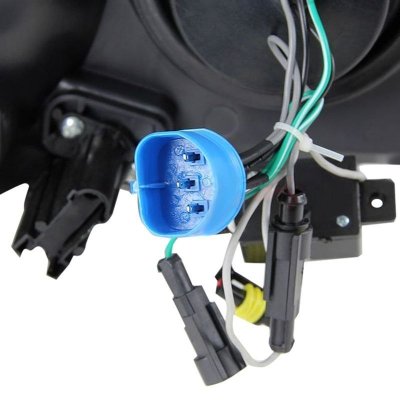 Dodge Ram 2002-2005 Black Retrofit Projector Headlights