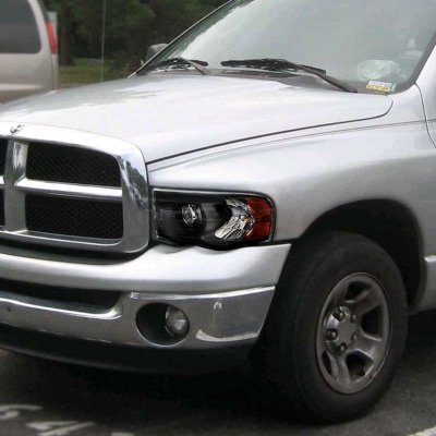 Dodge Ram 2002-2005 Black Retrofit Projector Headlights