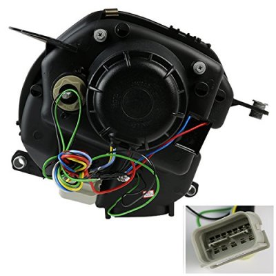 Mini Cooper 2007-2012 Black LED DRL Projector Headlights