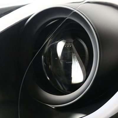 Hyundai Veloster 2012-2017 Black LED DRL Projector Headlights