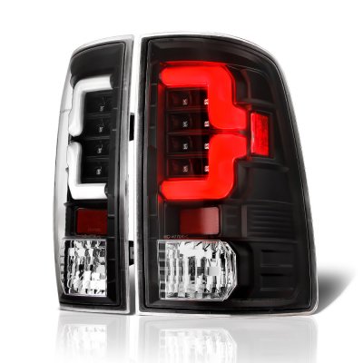 Dodge Ram 2500 2010-2018 Black LED Tail Lights J2