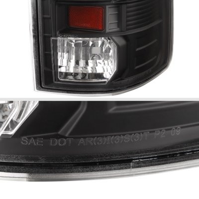 Dodge Ram 2500 2010-2018 Black LED Tail Lights J2