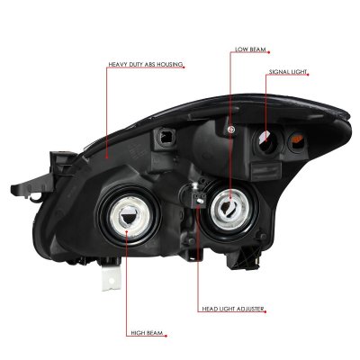 Nissan Altima Sedan 2010-2012 Smoked Headlights