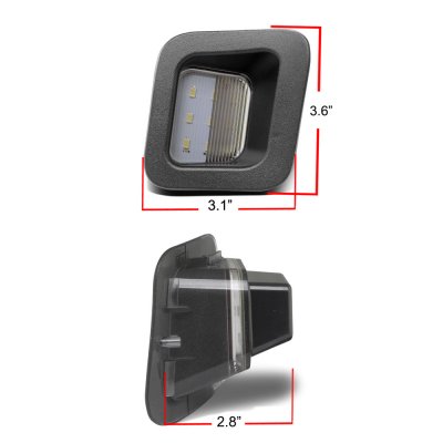 Dodge Ram 2500 2010-2018 White LED License Plate Light Kit