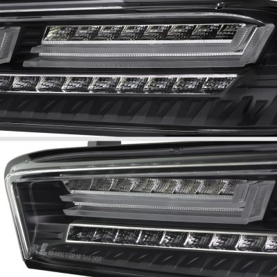 Chevy Camaro 2016-2018 Black LED Tail Lights Sequential Turn Signals