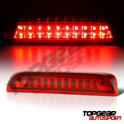 Chevy Silverado 2014-2018 Red Full LED Third Brake Light Cargo Light