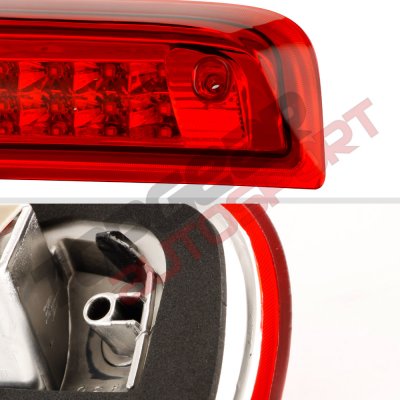 Chevy Silverado 2014-2018 Red Full LED Third Brake Light Cargo Light