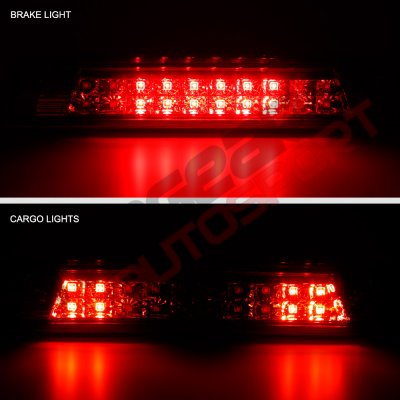 Chevy Silverado 2500HD 2015-2019 Red Full LED Third Brake Light Cargo Light