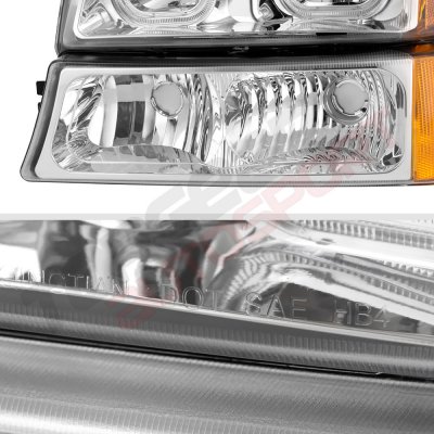 Chevy Silverado 1500HD 2003-2006 LED DRL Headlights Bumper Lights