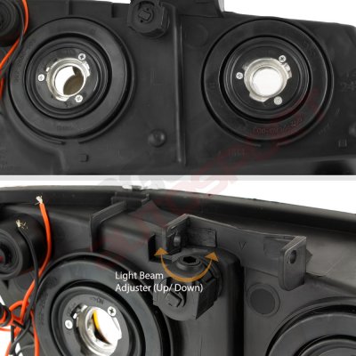 Chevy Silverado 3500 2003-2006 Smoked LED DRL Headlights Bumper Lights