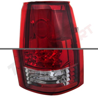 Cadillac Escalade 1999-2000 LED Tail Lights Red Clear
