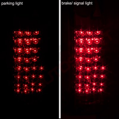 Cadillac Escalade 1999-2000 LED Tail Lights Red Clear