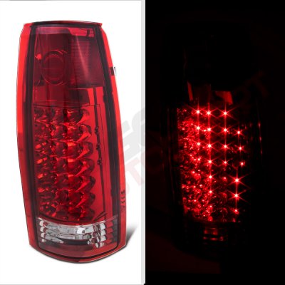 Chevy 1500 Pickup 1988-1998 LED Tail Lights Red Clear