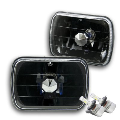 GMC Sierra 1988-1998 Black LED Headlights Conversion Kit