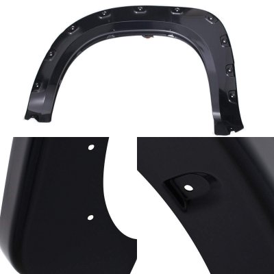XTREME TRUX Paintable Pocket Rivet Fender Flares For Toyota Tacoma 2005-2011 (Full Set, 4 Pieces)