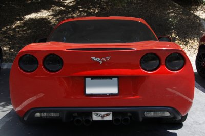 Chevy Corvette C6 2005-2013 Black Smoked Halo LED Tail Lights Sequential Signals