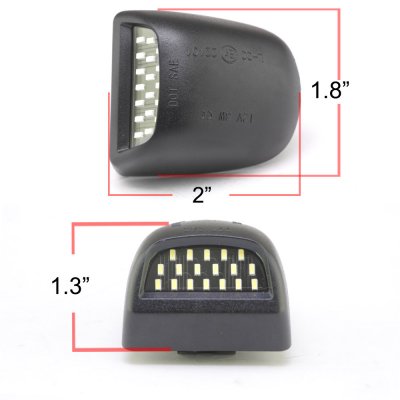 Chevy Silverado 2007-2013 White LED License Plate Light Kit