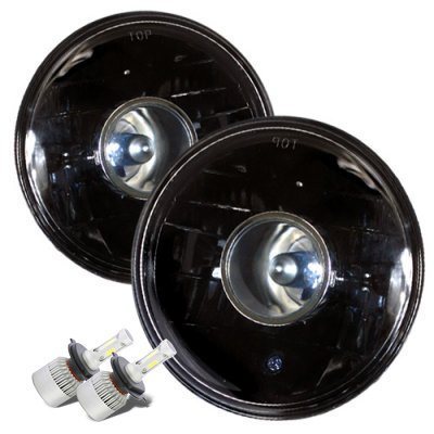 VW Beetle 1971-1979 Black LED Projector Headlights Kit