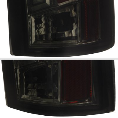 Chevy 3500 Pickup 1988-1998 Smoked Tube LED Tail Lights