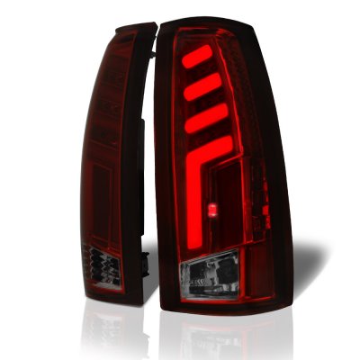 Cadillac Escalade 1999-2000 Tinted Tube LED Tail Lights