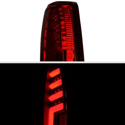 Chevy Suburban 1992-1999 Tinted Tube LED Tail Lights