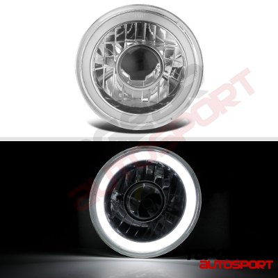 Land Rover Defender 1993-1997 Halo Tube Sealed Beam Projector Headlight Conversion