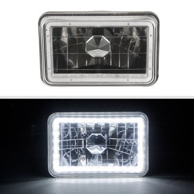 Dodge Dakota 1987-1990 Black SMD LED Sealed Beam Headlight Conversion