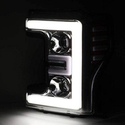 Ford F350 Super Duty 2017-2019 LED Tube DRL Projector Headlights