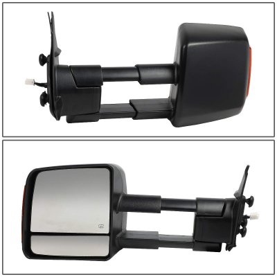 Pair Neptuneauto Power Heated Tow Mirrors – Fits 2005-2015 Toyota Tacoma W/ Turn Signal & Flip Up