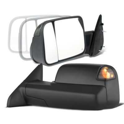 Dodge Ram 1500 2002-2008 Power Folding Towing Mirrors Conversion Smoked LED Signal
