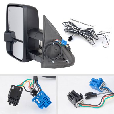 Chevy Silverado 2500HD 2003-2006 Towing Mirrors LED DRL Power Heated
