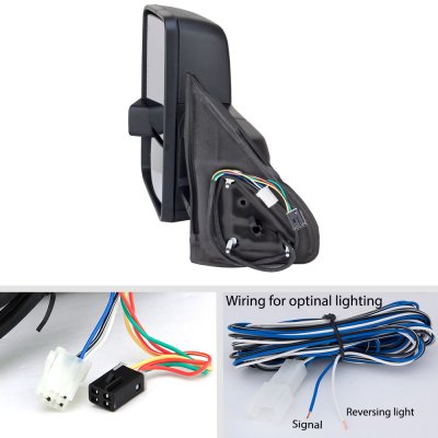 Cadillac Escalade 1999-2000 Towing Mirrors LED Running Lights Power