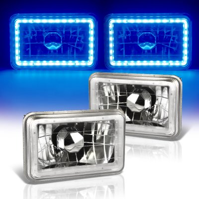 Chevy Malibu 1982-1983 Blue LED Halo Sealed Beam Headlight Conversion