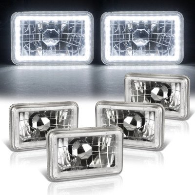 Chrysler Fifth Avenue 1984-1990 LED Halo Sealed Beam Headlight Conversion Low and High Beams