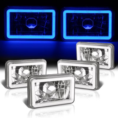Chevy Celebrity 1982-1986 Blue Halo Tube Sealed Beam Headlight Conversion Low and High Beams