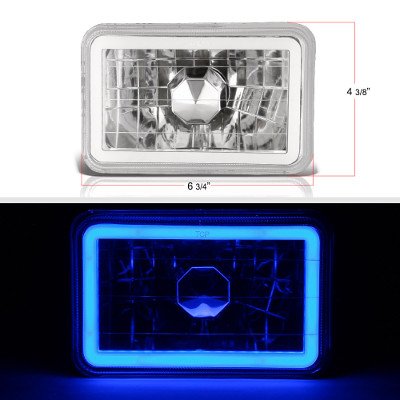 Toyota Cressida 1981-1984 Blue Halo Tube Sealed Beam Headlight Conversion Low and High Beams