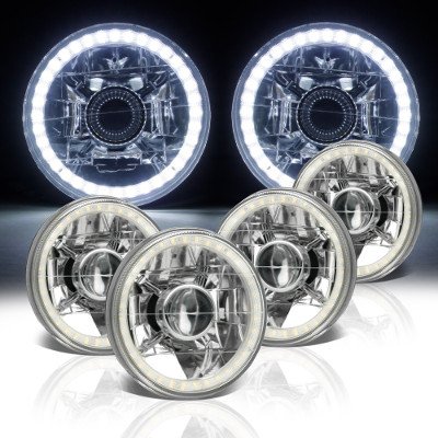 Toyota Celica 1971-1979 LED Halo Sealed Beam Projector Headlight Conversion