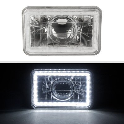 Chrysler Laser 1984-1986 LED Halo Sealed Beam Projector Headlight Conversion Low and High Beams