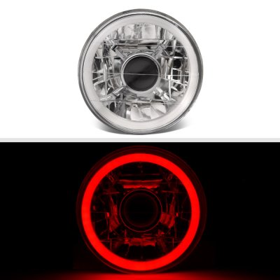 BMW 3 Series 1984-1991 Red Halo Tube Sealed Beam Projector Headlight Conversion