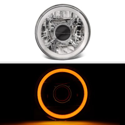 Buick Electra 1974-1975 Amber Halo Tube Sealed Beam Projector Headlight Conversion