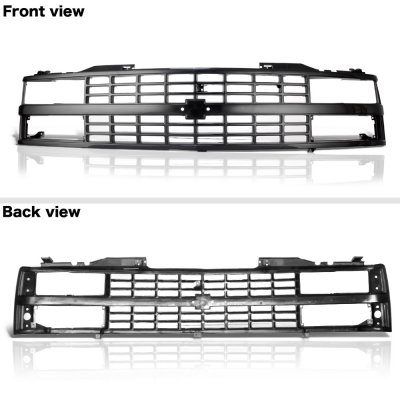 Chevy 3500 Pickup 1988-1993 Black Replacement Grille