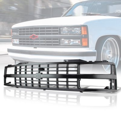 Chevy 2500 Pickup 1988-1993 Black Replacement Grille