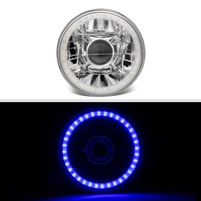 Buick LeSabre 1971-1975 Blue LED Halo Sealed Beam Projector Headlight Conversion