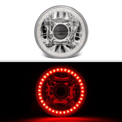 BMW 3 Series 1984-1991 Red LED Halo Sealed Beam Projector Headlight Conversion