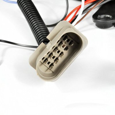 VW Passat 2001-2005 Black Halo Projector Headlights with LED