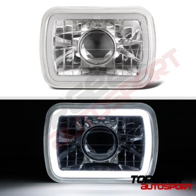 Dodge D50 1979-1980 Halo Tube Sealed Beam Projector Headlight Conversion
