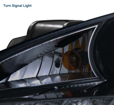 Hyundai Genesis 2010-2012 Smoked Projector Headlights LED DRL
